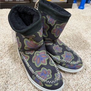 Colorful Floral Women's Winter Boots